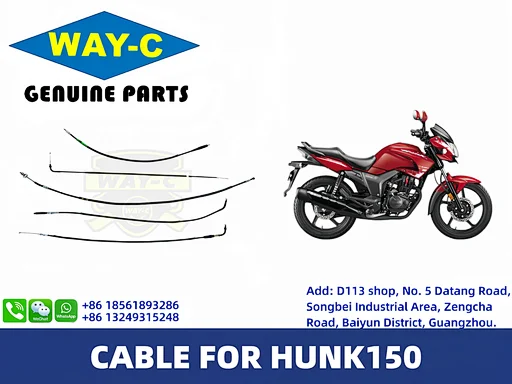 WAY-C WHOLESALE MOTORCYCLE CABLES HUNTER 150 CLUTCH CHOCK THROTTLE FOR HERO HUNTER150/  Hunk 150 / Xtreme 150